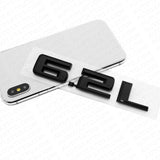 19-22 2x Gloss Black Chevy Silverado 1500 6.2L Hood Letter Logo Emblem Badge Z71