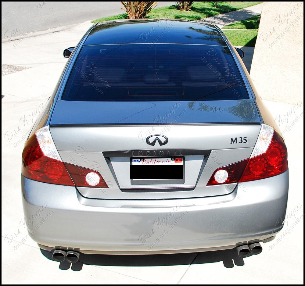 For Infiniti M35 Rear Trunk Logo Letter Badge Emblem Nameplate Sport Gloss Black
