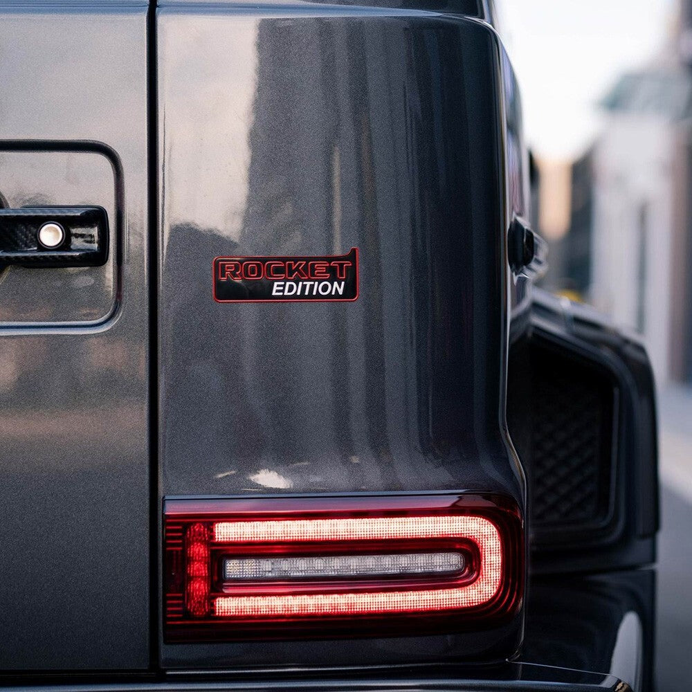 Mercedes BRABUS Rocket Edition Liftgate Nameplate Badge Medal Emblem Sport Black