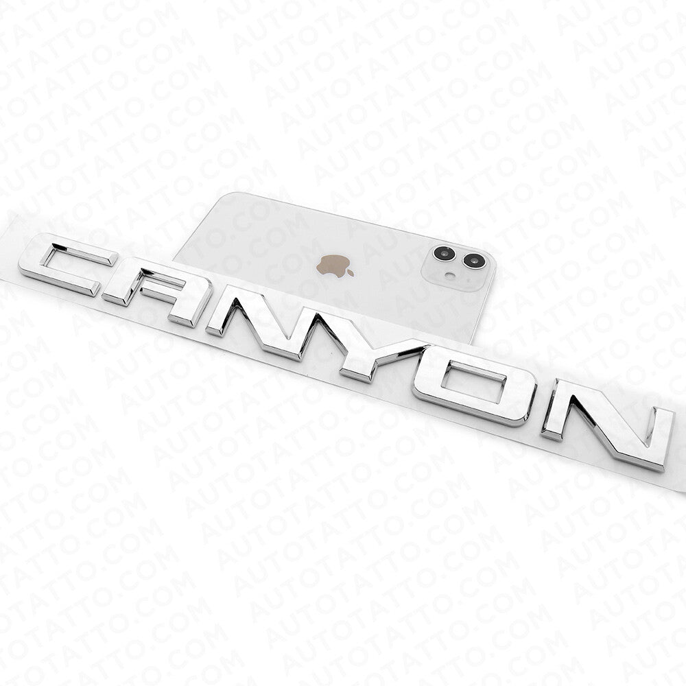3x GMC Canyon Front Door & Rear Liftgate Badge Logo Decal Emblem Decorate Chrome