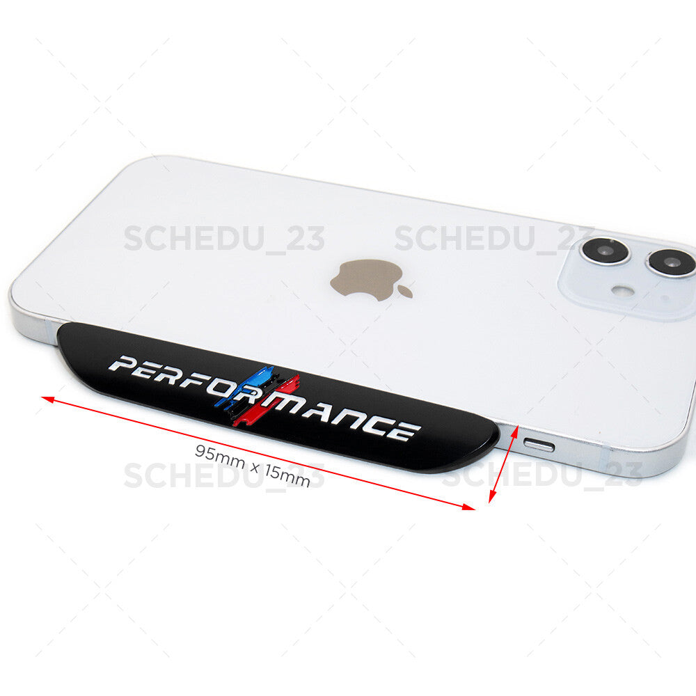 2x M Performance Car Fender Nameplate Emblem Badge Sport Limited Decorate Black