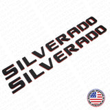 2x For Chevy Redline Silverado Fender Tailgate Logo Nameplates Letter 3D Emblem