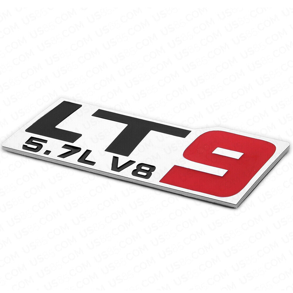 3D Fashion Metal LT9 5.7L V8 Emblem Car Decal Badge Sticker Auto Decoration