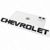 For Chevy Chevrolet Rear Lifgate Letter Badge Nameplate Logo Emblem Gloss Black