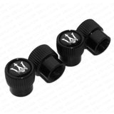For Maserati Roundel Style Car Wheels Tire Air Valve Caps Stem Dust Cover Sport