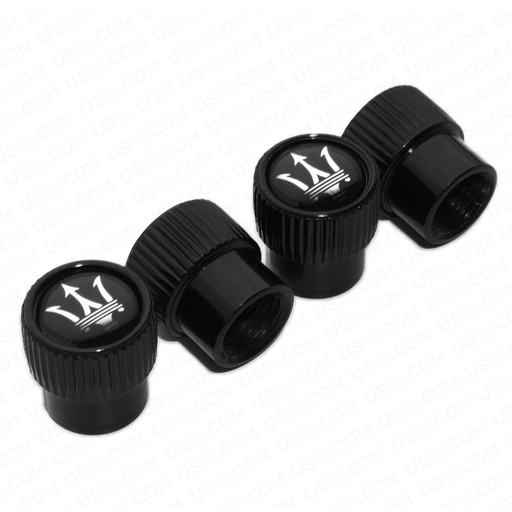 For Maserati Roundel Style Car Wheels Tire Air Valve Caps Stem Dust Cover Sport