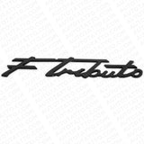 Maserati Ghibli Levante Grecale Side Fender F Tributo Emblem Badge Gloss Black
