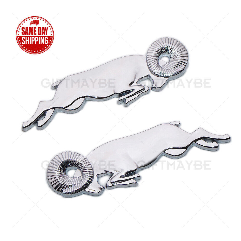 Universal 1set 3D Fashion Metal Leapping Ram Car Decal Sticker Auto Decoration