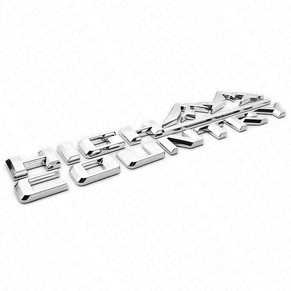 19-21 OEM Chrome Tahoe Silverado High Country Tailgate Letter Logo Emblem Badge