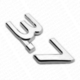 For Infiniti 3.7 Left or Right Fender Marker Badge Emblem Nameplate ABS Chrome