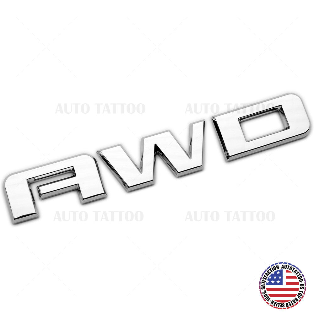 10-20 GMC Acadia Terrain Liftgate AWD Letter Emblem Badge Nameplate OEM Chrome