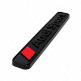 2pcs Audi Sport Trunk Lid Fender Nameplate Badge Emblem Decorate Gift - Black