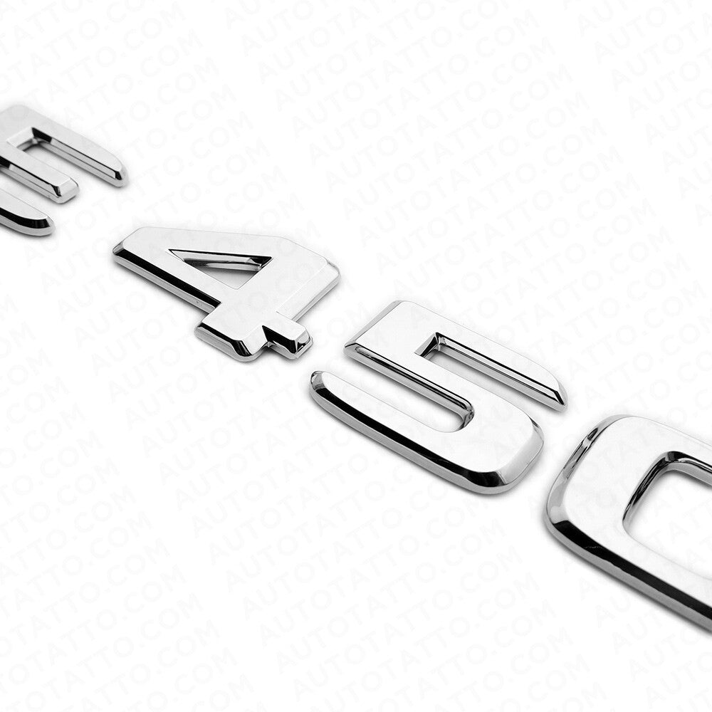 19-21 Mercedes-Benz E450 E 450 Letter Emblem Trunk Logo Badge AMG Sport Chrome