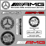 For Car AMG Laurel Racing Sticker Decal Stripes Logo Decoration Sport 9 Pattern