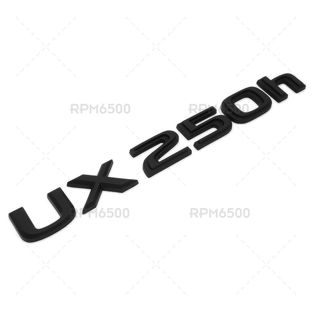 Lexus Liftgate Matte Black UX 250h Letter Logo Badge Car Emblem Replace F-Sport