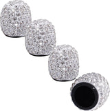 4Pcs Universal Fit Shinny Bling Tire Air Valves Stem Caps for Auto Cars Trucks