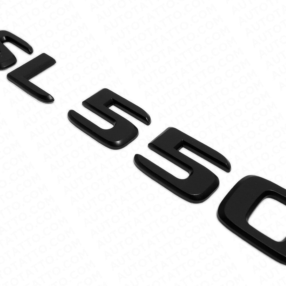 17-21 Mercedes SL 550 Letter Emblem Trunk Lid Logo Badge AMG Sport Matte Black