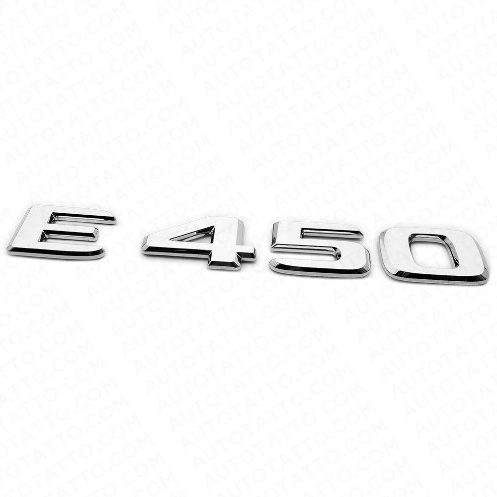 19-21 Mercedes-Benz E450 E 450 Letter Emblem Trunk Logo Badge AMG Sport Chrome