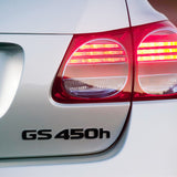 Lexus Rear Trunk Gloss Black GS 450h Letter Logo Badge Emblem Replace F-Sport