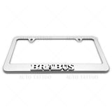 1x Brabus Mirror Chrome License Plate Frame Cover Decorate + Screw Caps