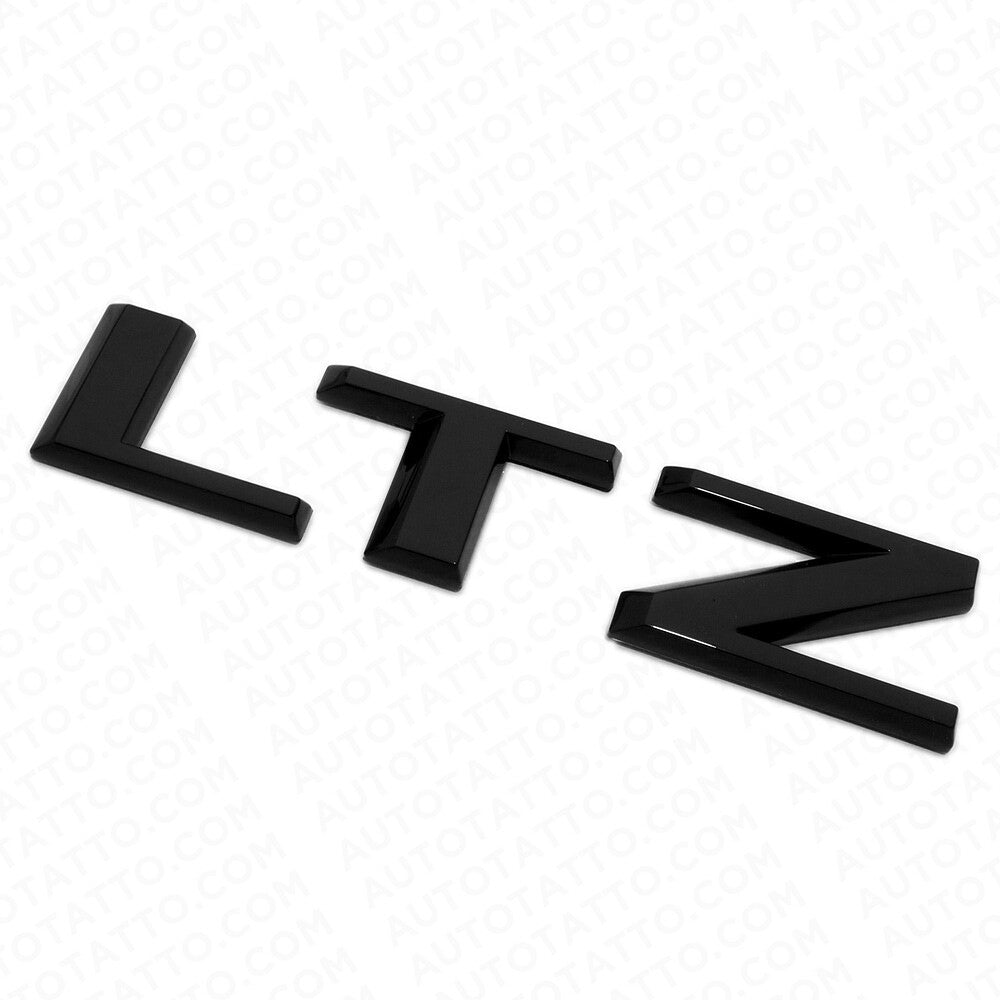 19-22 Gloss Black Silverado 1500 Tailgate LTZ Letter Logo Emblem Badge Z71 4x4