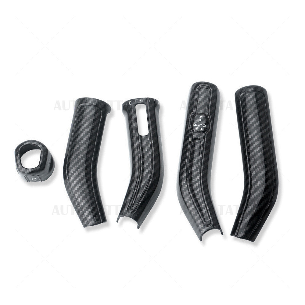 Mercedes A CLA GLA GLB Carbon Fiber Steering Wheel Shift Wiper Lever Cover Trim