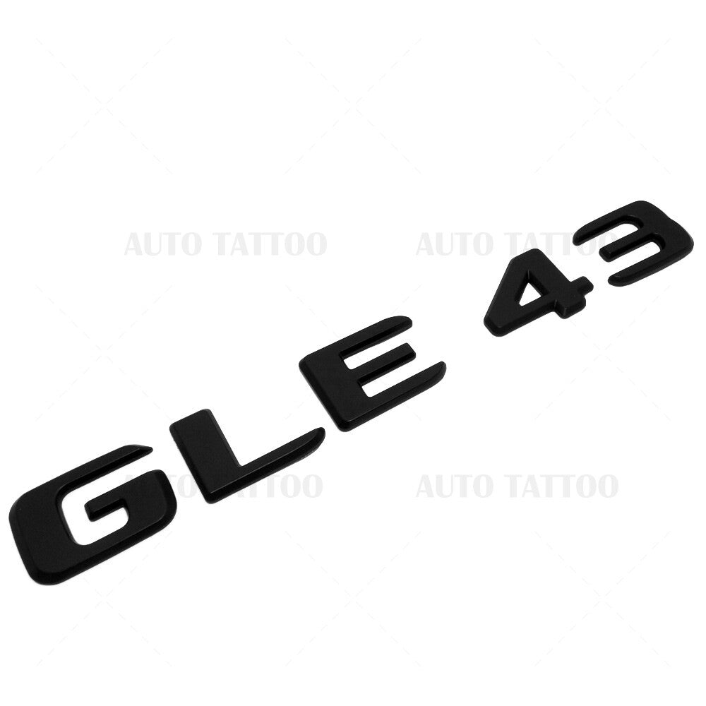 17-21 Mercedes GLE 43 Letter Emblem Liftgate Logo Badge AMG Sport Matte Black