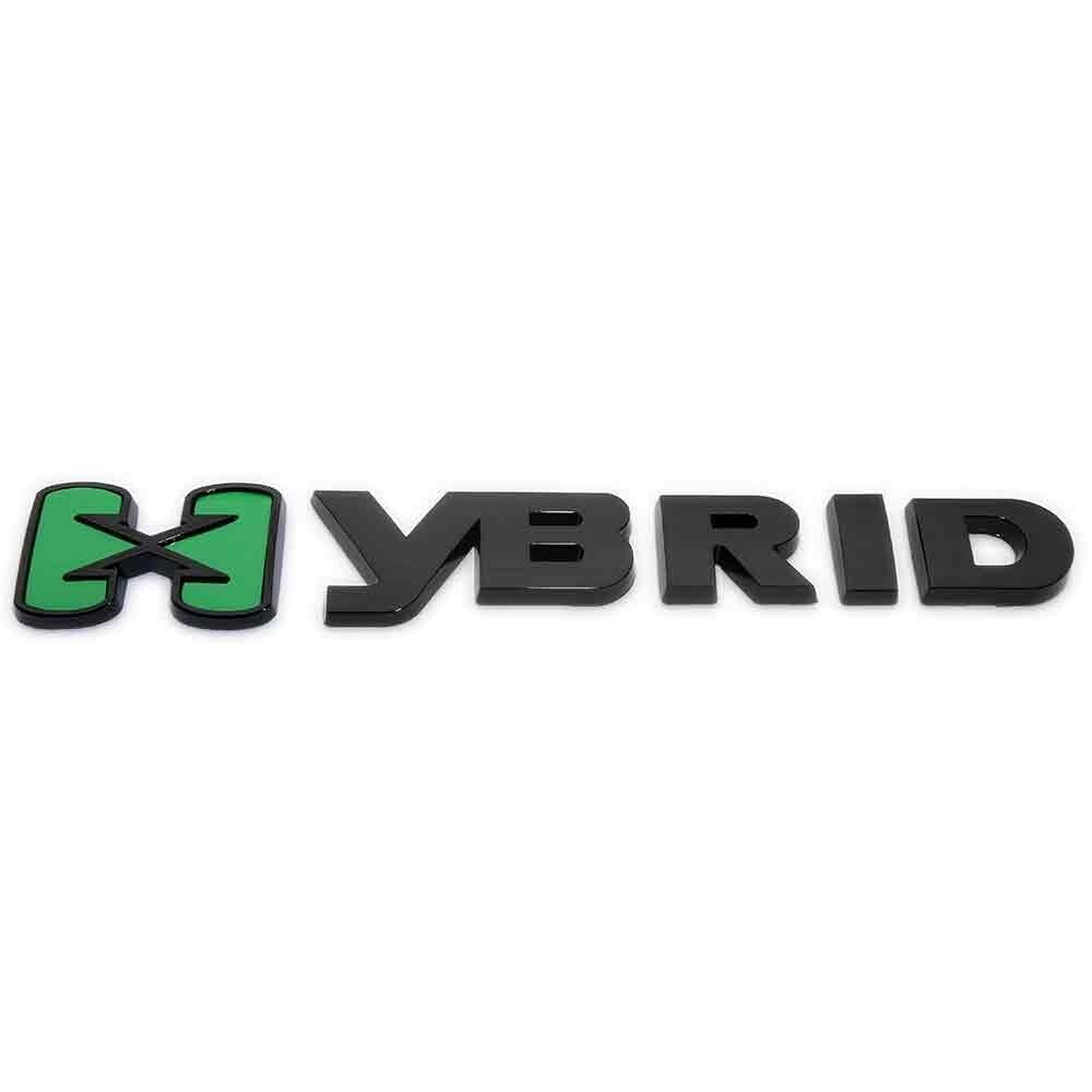 Chevrolet Hybrid Side Fender Rear Trunk Nameplate Emblem Badge Logo Letter Black