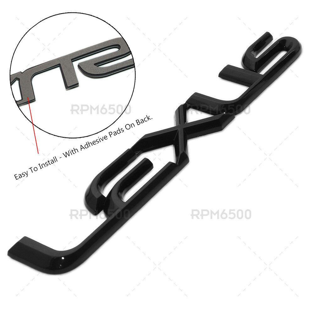 Lexus Trunk Lid Letter Logo Badge 3D Emblem F-Sport Car Decoration Gloss Black