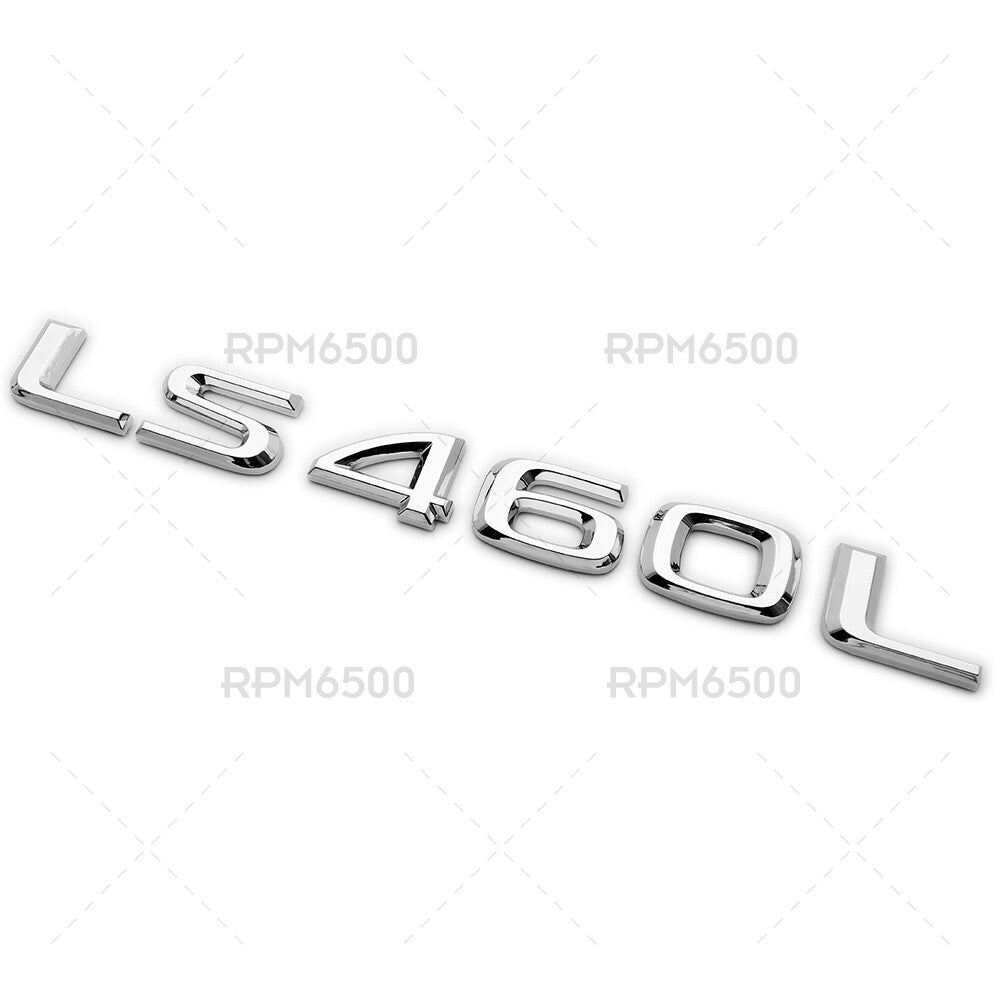Lexus Rear Turnk Lid OEM Chrome LS 460 L Letter Logo Badge Emblem Car Replace
