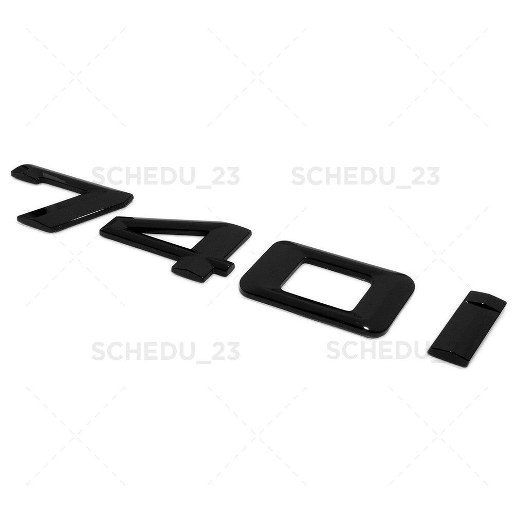 11-15 Gloss Black 740i Trunk Lid Nameplate Letter Emblem Badge M Performance F01