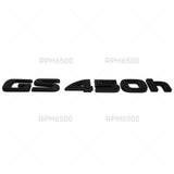 Lexus Rear Trunk Matte Black GS 450h Letter Logo Badge Emblem Replace F-Sport