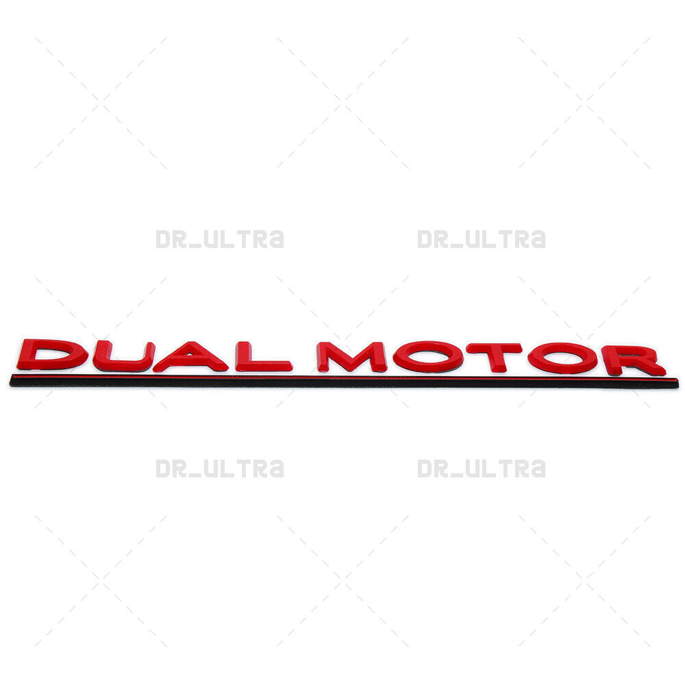 Tesla Rear Liftgate Lid Dual Motor Performance Nameplate Logo Badge Emblem Sport