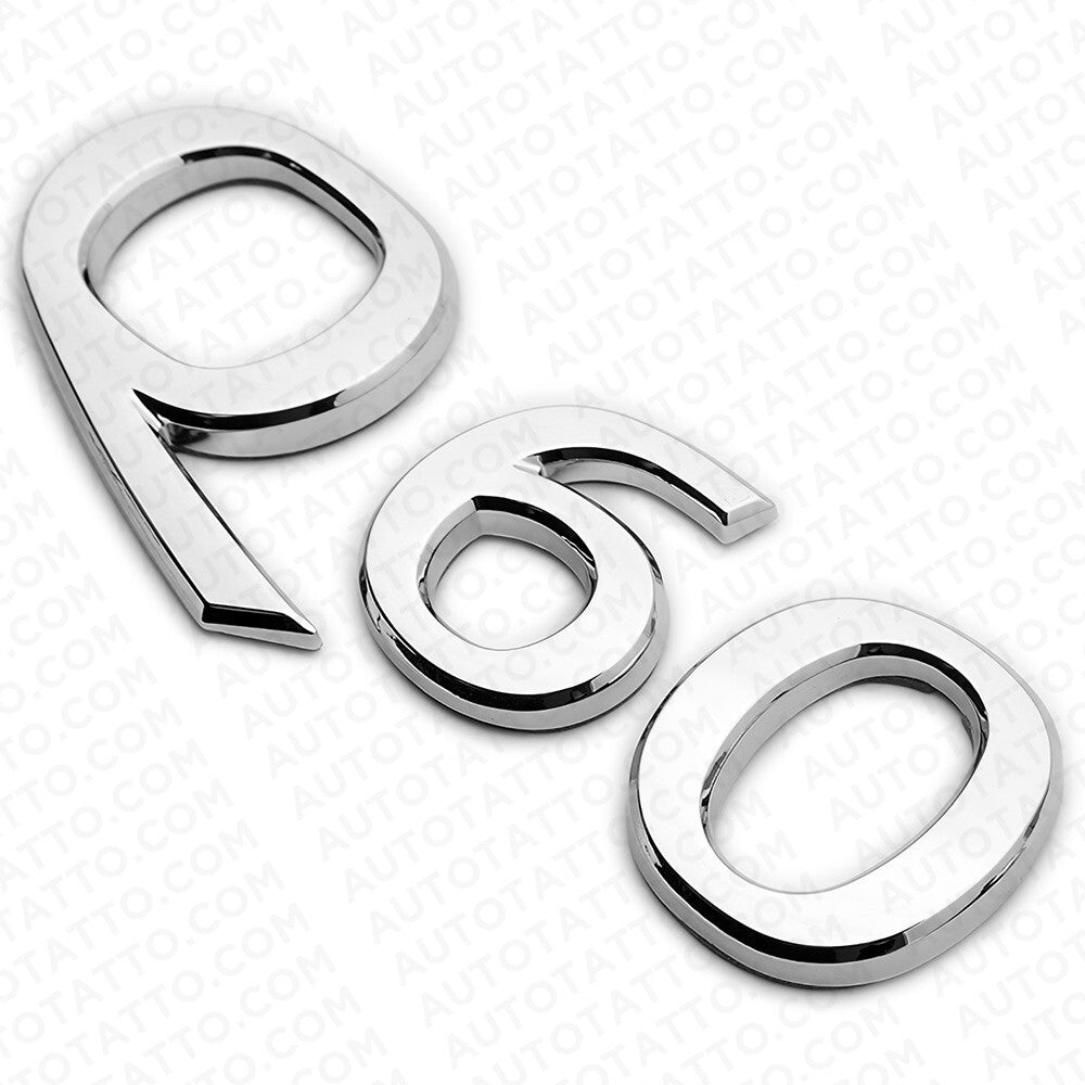 For Infiniti Q60 Rear Trunk Letter Badge Emblem Nameplate Sport Silver Chrome