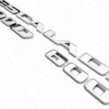 For Cadillac Escalade 600 600D Silver Rear Liftgate Emblem Badge Package
