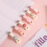 2x Cute Cartoon ABS Stainless Steel Nail clippers Nail Cutter Tool(Random Style)