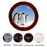 Universal Soft Warm Bamboo Style Faux Fur Car Steering Wheel Cover Decoration