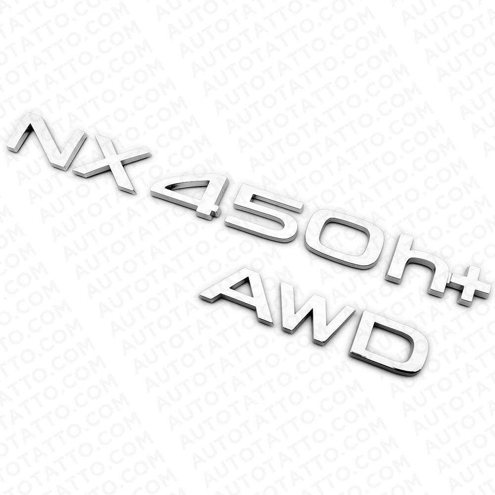 22+ Lexus NX 450h+ AWD Rear Liftgate Letter Logo Badge Emblem OEM Chrome