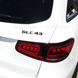 17-21 Mercedes GLC 43 Letter Emblem Liftgate Logo Badge AMG Sport Gloss Black