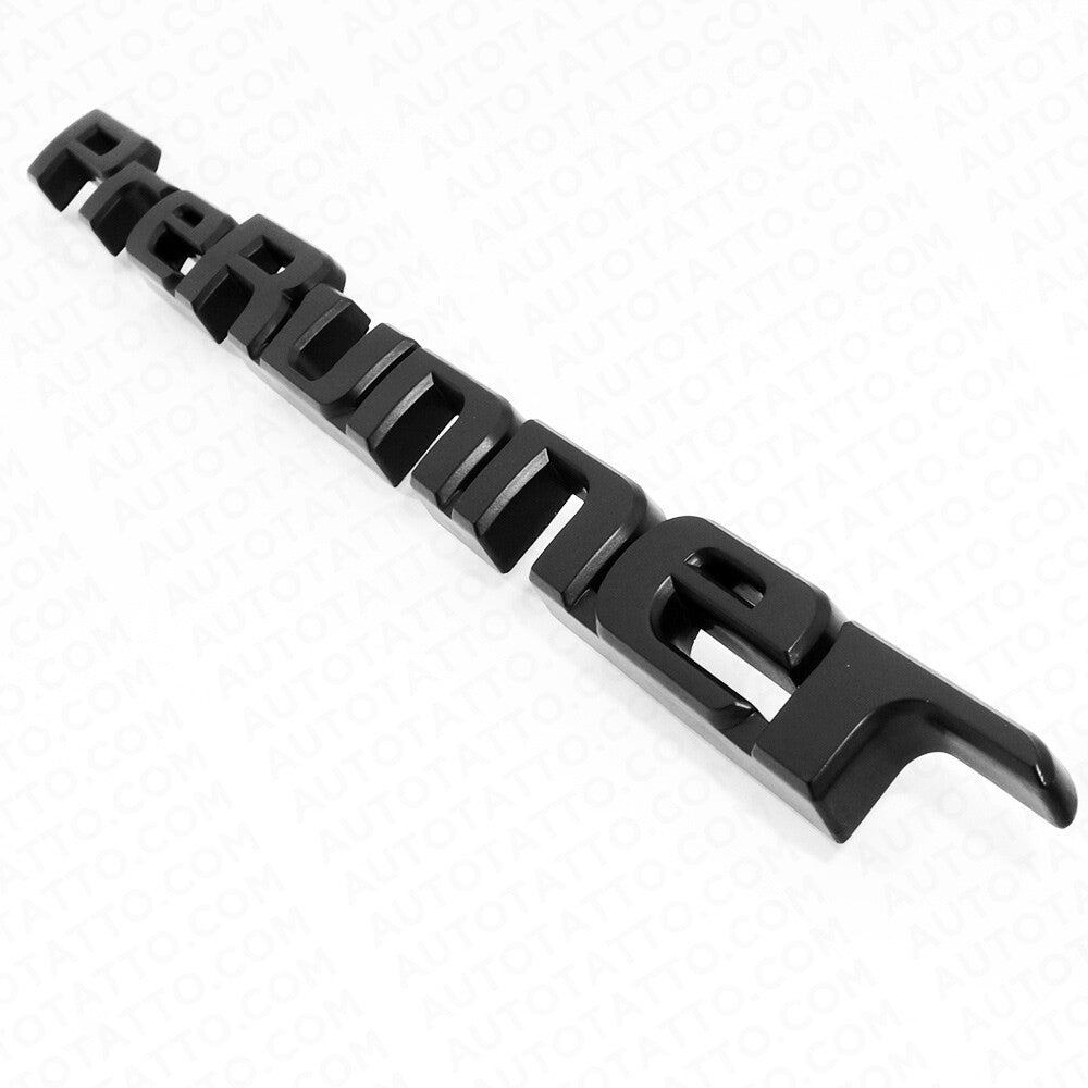 Toyota 05-16 Tacoma PreRunner Letter Matte Black Tailgate Emblem Badge Nameplate