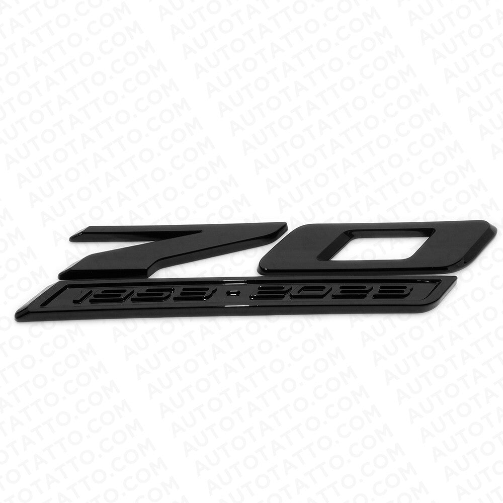 For C8 Corvette 70th Anniversary Edition Door Badge Nameplate Emblem Blackout