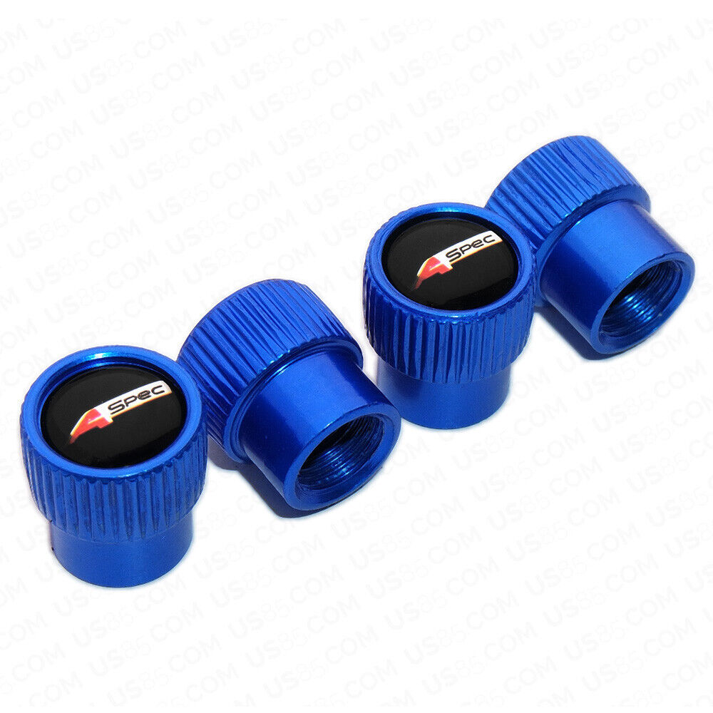 For Aspec Roundel Style Car Wheels Tire Air Valve Caps Stem Dust Cover Sport
