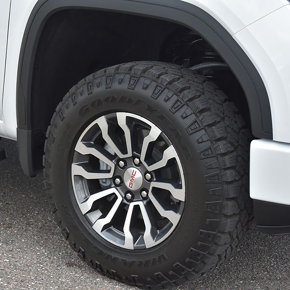 For GMC Sierra Yukon Denali Brushed Aluminum Wheels Center Caps 83mm 3.25"
