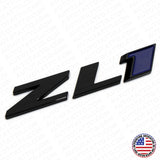 Camaro Hood or Rear Bumper ZL1 Nameplate Logo Sport Emblem Decorate Black Blue