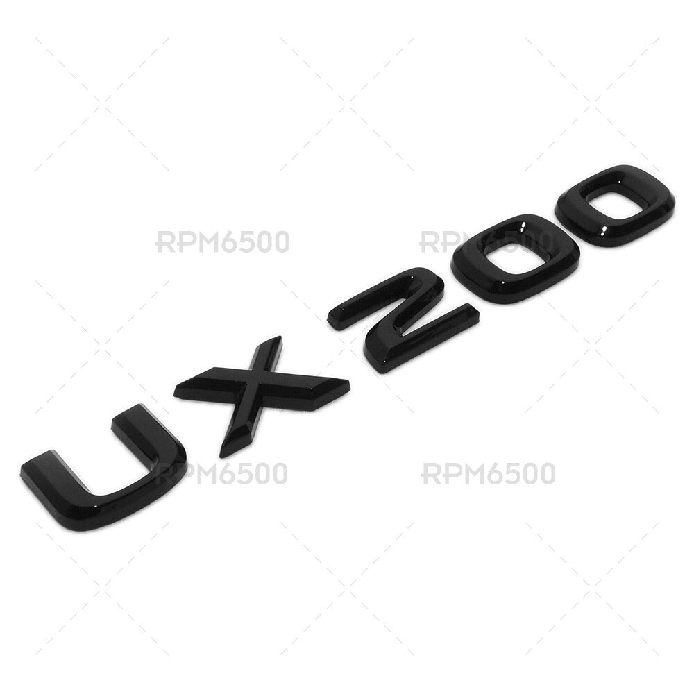 Lexus Liftgate Gloss Black UX 200 Letter Logo Badge Car Emblem Replace F-Sport