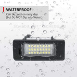 2x No Error LED License Plate Light Assembly For BMW 1 3 5 Series X1 X3 X5 X6 M3