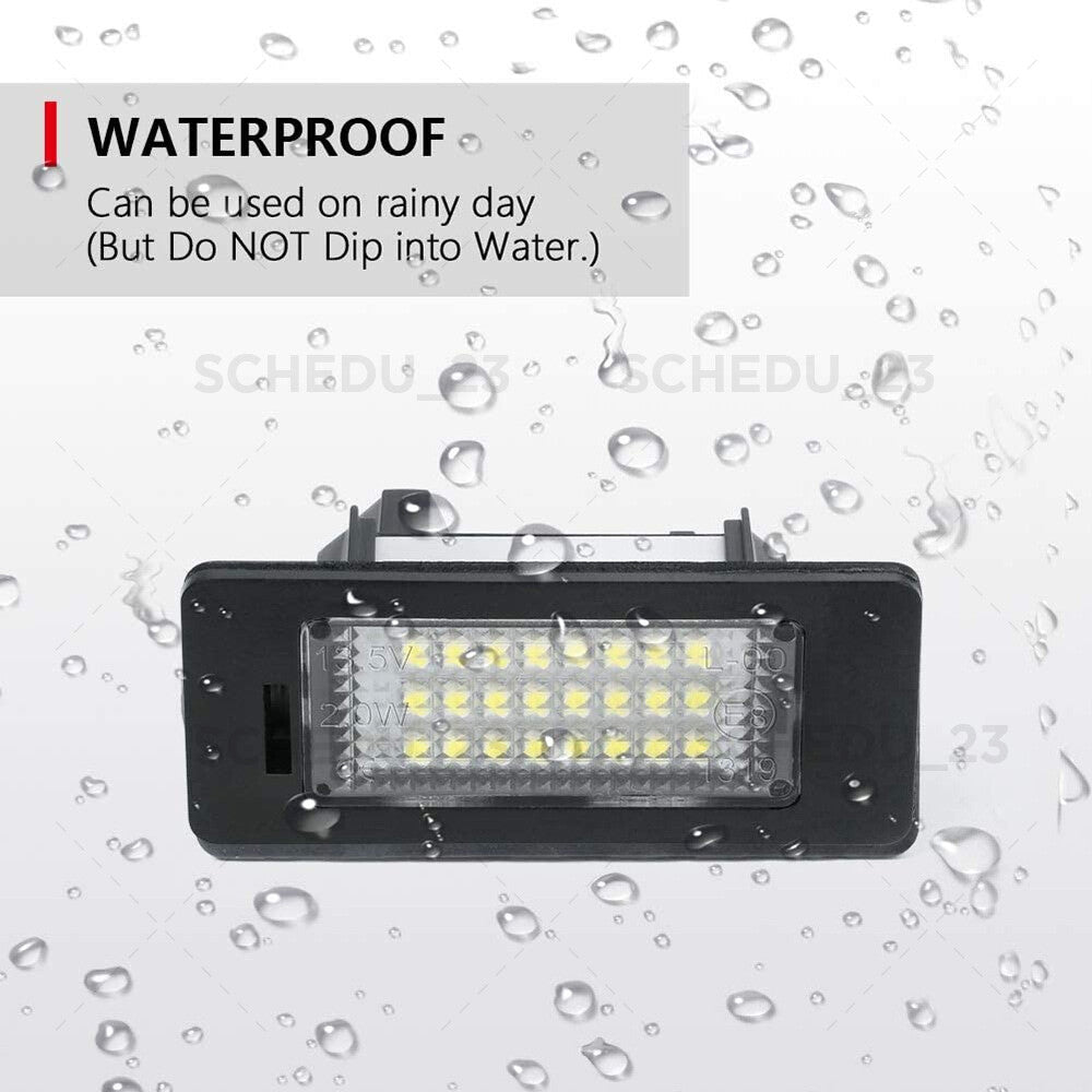 2x No Error LED License Plate Light Assembly For BMW 1 3 5 Series X1 X3 X5 X6 M3