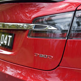 Tesla Rear Liftgate Lid P90D Letter Nameplate Logo Badge Emblem Sport OEM Chrome