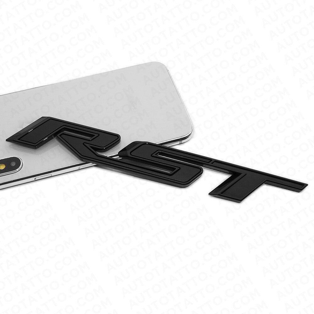 19-22 OEM Chevy Silverado Tahoe Tailgate RST Letter Logo Emblem Badge 4x4 Black