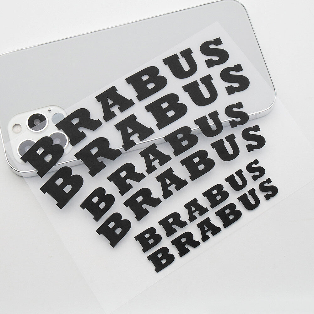 Brabus AMG Car Wheels Brake Caliper Sticker Decal Logo Decoration Sport Black